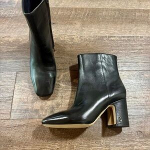 BRAND NEW Sam Edelman Black Heeled Boots size 6